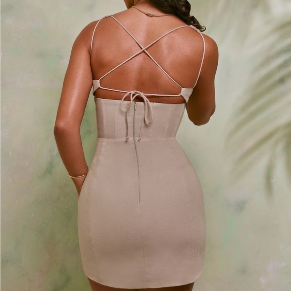 OH POLLY GIOVANA DRESS 💫 SAND - Picture 3 of 7